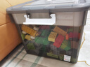 禧天龙玩具收纳箱透明双层带提手大容量储物盒积木收纳盒 43升透明灰 实拍图