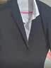 罗蒙高端免烫抗皱西服套装男士商务休闲婚礼正装西服外套上衣服男装 黑色套装+马甲+衬衫+大礼包 3XL 实拍图