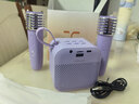塔努啦（TANALAZ）K99话筒音响一体麦克风无线蓝牙全民唱k歌儿童卡拉OK家庭ktv套装丁香紫【双话筒】 实拍图