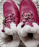 足力健老人鞋雪地靴加厚棉鞋羊毛鞋2296303D 女/雅致红 38 实拍图