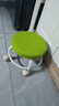 【京喜甄选】椅子万向轮美缝凳子带轮旋转擦地矮凳美甲修脚凳滑轮 儿童凳-绿色款 实拍图