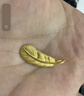 周生生情人节 羽毛黄金吊坠爱情密语足金丘比特之羽不含项链 86820P计价 2.07克(含工费130元) 实拍图