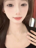 老凤祥黄金吊坠首饰女足金月亮玫瑰项链生日520情人节礼物女生老婆女友 约0.3g*月色玫瑰+赠送银链子 实拍图