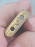 超薄珍珠打火机金属砂轮明火充气实用礼品打火机锌合金 金色 单机 1个 实拍图