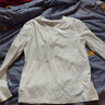 京东京造【10A抗菌T】长袖t恤女卫衣秋季新款打底衫 白色 S 实拍图