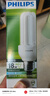 飞利浦（PHILIPS）U型节能灯标准型节能灯E27螺口18W 3U白光（6500K) 实拍图
