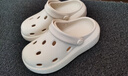 朴西奶酪踩屎感洞洞鞋女厚底凉鞋沙滩包头拖鞋外穿情侣 象牙白 37-38 实拍图