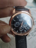 【网红爆款】商务腕表石英运动表休闲皮带男女手表 黑色 实拍图