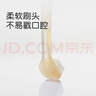 世喜婴儿牙刷0-1岁乳牙口腔舌苔清洁器早早刷2支婴幼儿软硅胶刷毛套装 实拍图