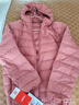 鸭鸭（YAYA）佟丽娅同款轻薄羽绒服女新款秋冬季休闲短款连帽轻便韩版排骨外套 嫣红色 3XL 实拍图