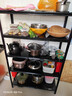 UOEN厨房置物架家用多功能仓储多层落地储物收纳杂物快递橱柜铁货架子 实拍图
