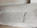 京东京造超耐沙发巾盖布沙发罩全盖防滑直排沙发坐垫沙发毯 米色180*340cm 实拍图