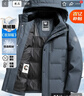 雪中飞鹅绒羽绒服男士短款脱卸帽加厚保暖休闲商务秋冬外套男装185 实拍图