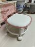 亚克力小凳子静音带万向轮儿童学步凳网红小椅子滑轮矮凳浴室凳 颜色随机【活动款】 实拍图