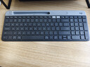 罗技（Logitech）时尚系列 K580 键盘 蓝牙键盘 办公键盘 无线键盘 便携超薄键盘 笔记本键盘 平板键盘 星空灰 实拍图