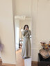 千禧华府全身镜穿衣镜落地镜子挂门服装店试衣防爆壁挂镜一体简约白40*150 实拍图