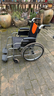 鱼跃 (yuwell)手动轮椅车H062折叠老人轻便免充气铝合金旅行手推代步 实拍图