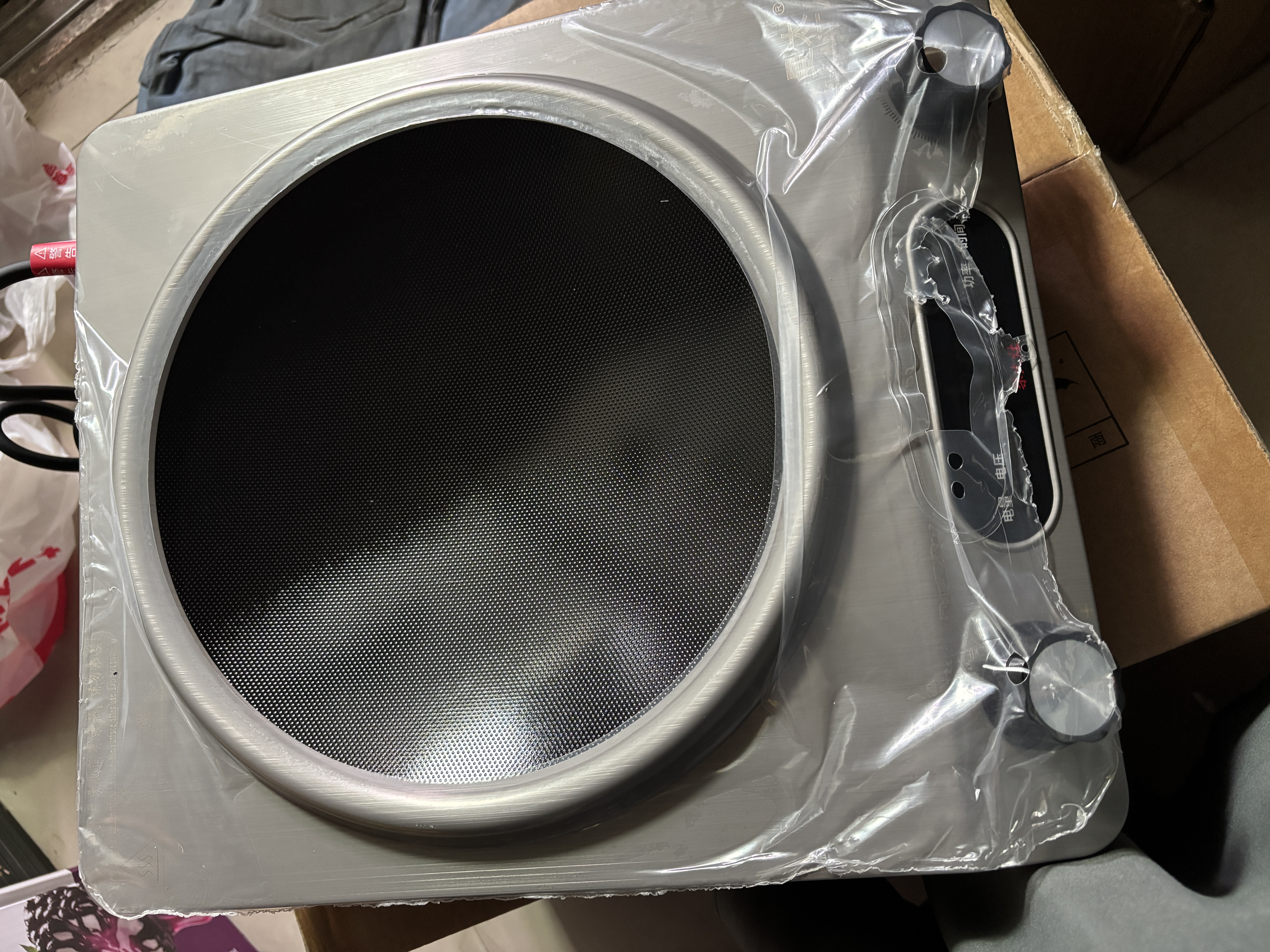 曼太（MANTAI）凹面电磁炉3500W大功率【行业爆款】商用凹面电磁炉炒菜锅电磁灶爆炒家用一体机CS-05+炒锅9件套 实拍图