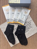 浪莎黑色袜子男秋冬休闲商务袜男士纯棉抗菌防臭全棉吸汗中筒袜男袜 【高端礼盒装】黑色   6双 均码 实拍图