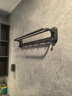 百字卫生间吸盘毛巾架壁挂免打孔浴室毛巾杆浴巾置物架单双杆收纳挂架 实拍图