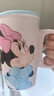 迪士尼可爱喝水高颜值马克杯卡通办公室家用陶瓷杯子咖啡情侣水杯 米妮-乐迪直身杯（无礼盒） 实拍图