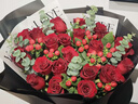 百花馆鲜花速递花礼红玫瑰花束真花满天星生日礼物送女友同城配送小时达 【不俗爱意】21朵红玫|dyr60 实拍图