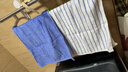 京东京造98g倍柔长绒棉CP毛巾组 A类纯棉加厚条纹男女洗脸巾 2条思念蓝 实拍图