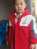 戴维贝拉（DAVE＆BELLA）男童连帽外套男宝宝上衣秋冬装新款童装洋气儿童外衣女童服饰 红色【夹棉加厚款】DB3241555-T 130 cm（建议身高120-130cm） 实拍图