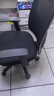 得力（deli）4900S 人体工学靠背办公椅/电脑椅/职员椅 可升降转椅舒棉坐垫 黑 实拍图