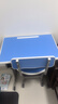 晶霄儿童学习桌椅套装作业课桌子小孩书桌写字桌学校小学生家用可升降 【校园pro款】双柱课桌+椅天空蓝 实拍图