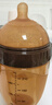 世喜奶瓶10月以上婴儿仿母乳硅胶断奶奶嘴大棕瓶带重力球手柄240ml 实拍图