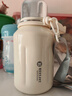 富光拾喜（FUGURNG BESTJOY）保温杯大容量户外运动便携学生茶杯316不锈钢手提杯子白色1000ml 实拍图