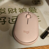 罗技（Logitech）时尚系列 PEBBLE鼠标 无线蓝牙鼠标 办公静音鼠标 女性鼠标对称鼠标 鹅卵石造型 玫瑰粉 实拍图