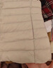 鸭鸭（YAYA）佟丽娅同款轻薄羽绒服女新款冬季短款圆领内胆修身时尚薄外套男 米白色【女款无领】 M 【建议90-100斤】 实拍图