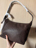 裘真情人节礼物【明星推荐】经典hobo包植鞣牛皮腋下通勤休闲饺子女包 咖啡色-小号 小包/大包 实拍图