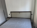 全友家居 新中式实木床头软包家用卧室双人大床和床垫组合1.8米x2米 实拍图