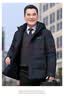 雅鹿中老年羽绒服男2026冬季新款加厚可拆卸连帽爸爸冬装老人衣服外套 黑色 XL (180) 【推荐130-145斤】 实拍图