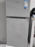 美的（Midea）112L两门小冰箱灰色双温小冰箱迷你家用宿舍租房灵活摆放节能低音深冷速冻 BCD-112CM 实拍图