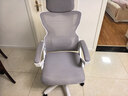 朗域轩品人体工学电竞椅人工力学座椅久坐护腰宿舍游戏电脑椅子可躺写字椅 【升级四向腰托】蝶翼白丨乳胶-4级气杆 120-155度(含) 联动扶手 四向腰托 实拍图