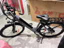 五羊锂电池助力电动自行车禧玛诺变速超长续航山地车男女士双碟刹单车 暗隐灰T6-15A-26寸-助力续航约150km 实拍图
