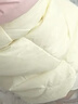 巴拉巴拉婴儿羽绒裤宝宝高腰护肚长裤男女童冬装2025新款保暖时尚束脚裤 奶白小兔-白鸭绒 90 cm-充绒量23g 实拍图