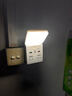 苏士赫尔摩一体式多功能5WLED插电夜灯/2USB+Type-C20W快充插座转换器 卧室 床头小夜灯 4位 语音+摇控 实拍图
