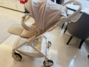 TianRui婴儿推车高景观双向可坐可躺可折叠轻便携带四轮万向可换向婴儿车 定制版-卡布奇诺 7英寸宽轮提升40% 实拍图