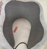 京东京造 Swiss Roll瑞士卷旅行枕 记忆棉飞机办公室颈椎U型枕午睡枕 灰色 实拍图