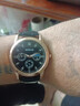 【网红爆款】商务腕表石英运动表休闲皮带男女手表 黑色 实拍图