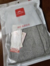 浪莎秋裤男单件纯棉薄款羊毛抑菌护膝男士棉毛裤保暖线裤衬裤浅灰 XL 实拍图