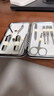 金达日美指甲刀套装9件指甲剪不锈钢修脚刀套装掏耳勺指甲钳工具包 实拍图