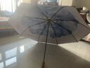 蕉下（beneunder）防紫外线遮阳伞三折双层黑胶晴雨伞防晒伞BM011蓝铃 实拍图