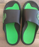 回力运动拖鞋男浴室内户外不易滑厚底凉拖鞋HL39391黑绿色39-40码 实拍图