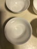 斯凯绨（Sky Top）米饭碗陶瓷小汤碗骨瓷纯白家用乔迁酒店餐具4.5英寸金钟碗4件套装 实拍图